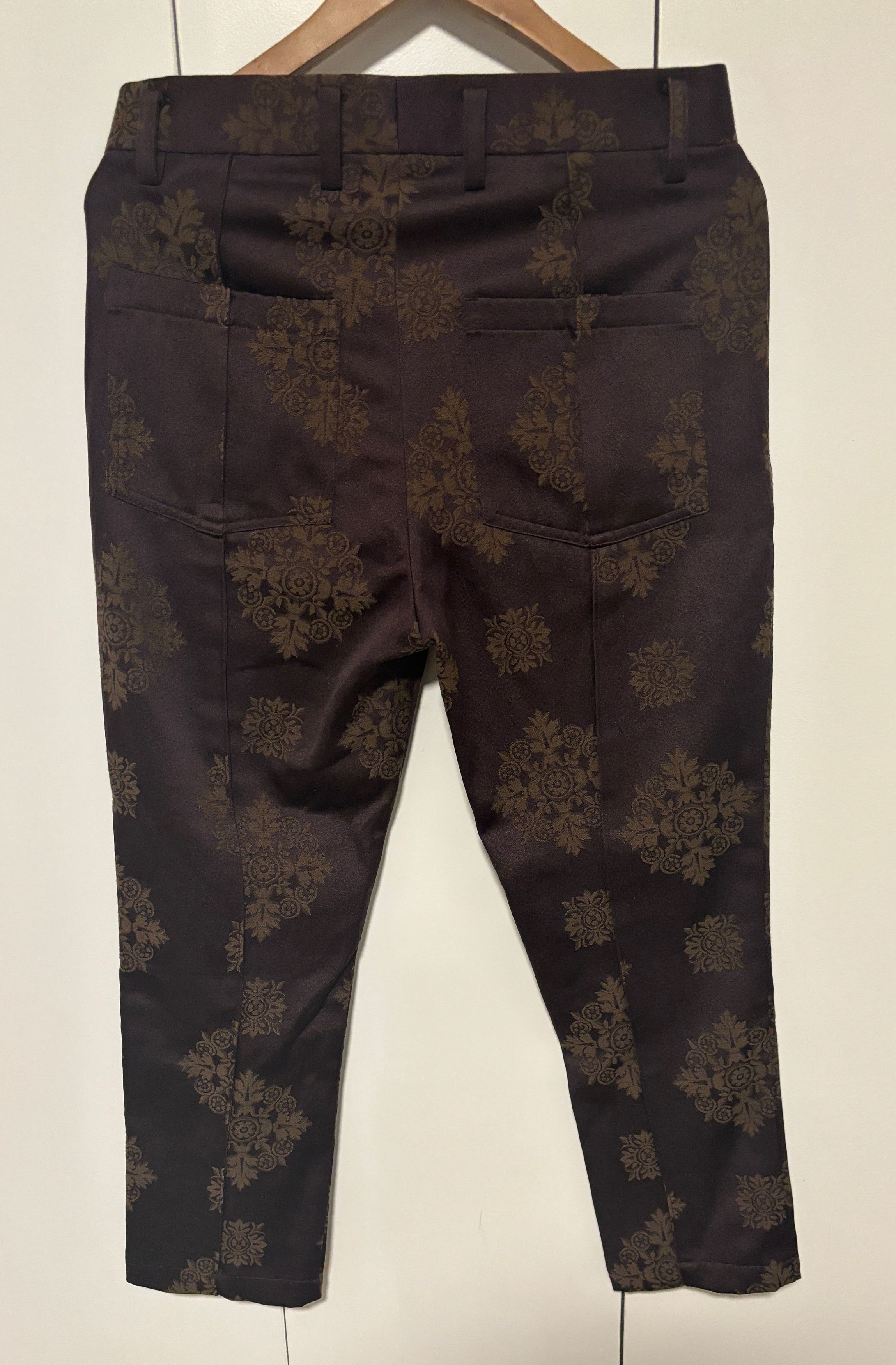 Goodfight $770 BNWT Jacquard Print Tailored Cropped Trousers/ Pants Size US 30 / EU 46 - 7 Thumbnail