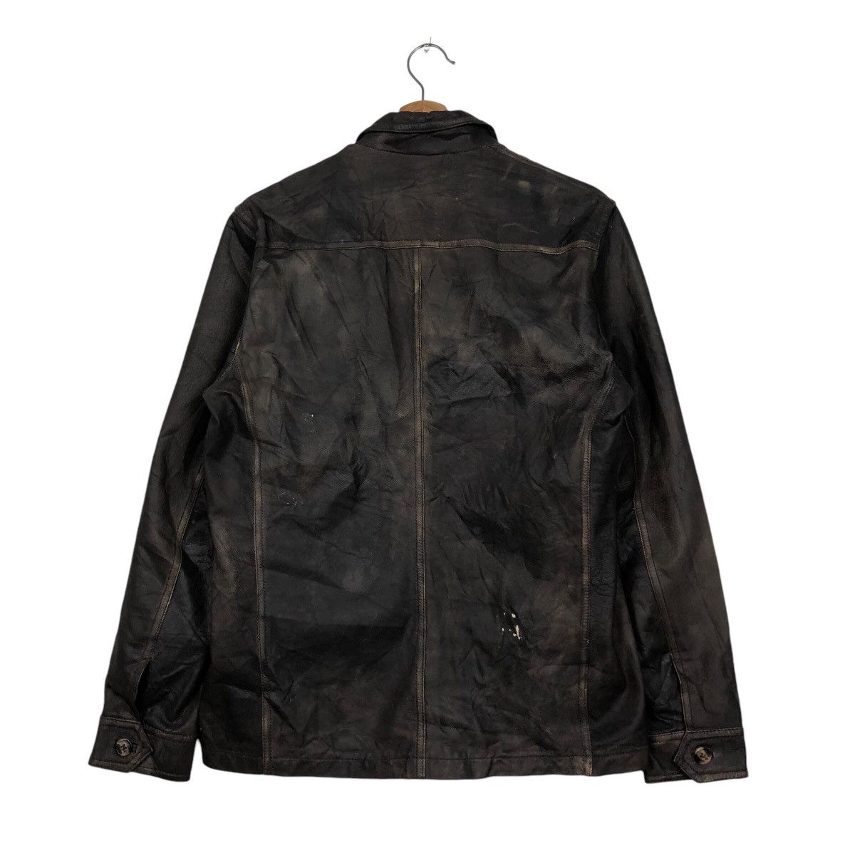 Japanese Brand 📌Vintage Biker Leather Jacket Button Custom Culture Size US M / EU 48-50 / 2 - 9 Thumbnail