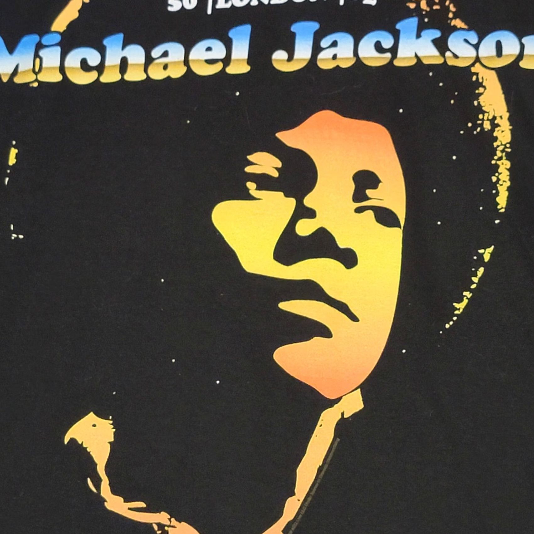 Vintage Michael Jackson T-Shirt 1XL Black This Is It 50 London Nwot 02 Mens, Men's — image 3 of 6