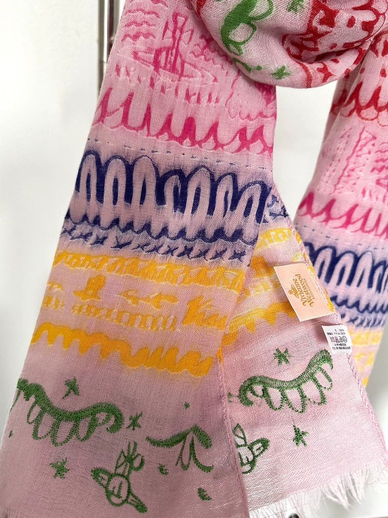 Vivienne Westwood Vivienne Westwood Embroidered scarf Size ONE SIZE - 5 Thumbnail