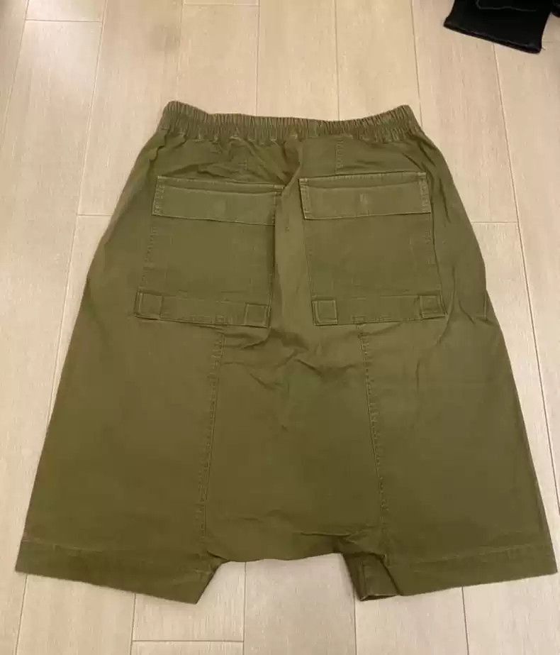 Rick Owens Rick Owens Rick Owens drawstring green shorts-2507 Size US 32 / EU 48 - 2 Thumbnail