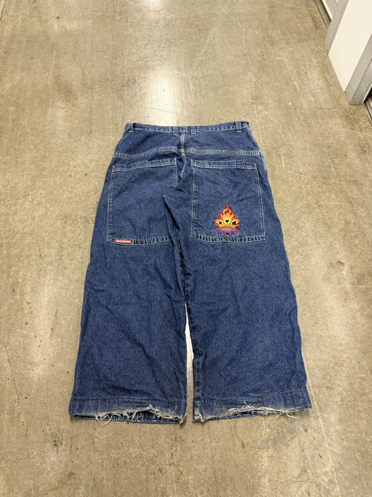 JNCO Vintage 2000s Jnco Flaming Spades Size US 38 / EU 54 - 2 Thumbnail