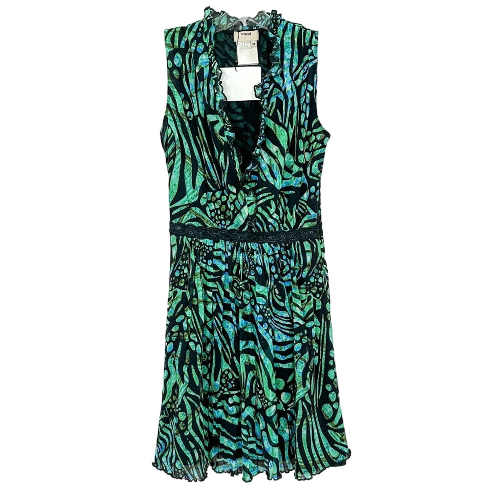 Jean Paul Gaultier Fuzzi Geometric Print Dress, EUC, Medium, MSRP $545 Size M / US 6-8 / IT 42-44 - 3 Thumbnail