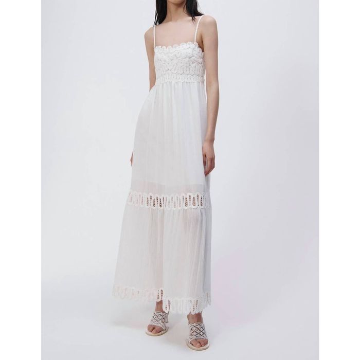 Jonathan Simkhai JONATHAN SIMKHAI Salana Crochet Maxi Dress In White