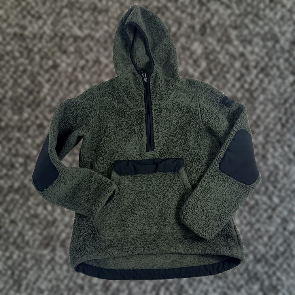 The North Face VINTAGE The North Face Campshire Pullover Hoodie Sherpa Fleece Womens XS Green 1/4 Zip Size XS / US 0-2 / IT 36-38 - 1 Thumbnail