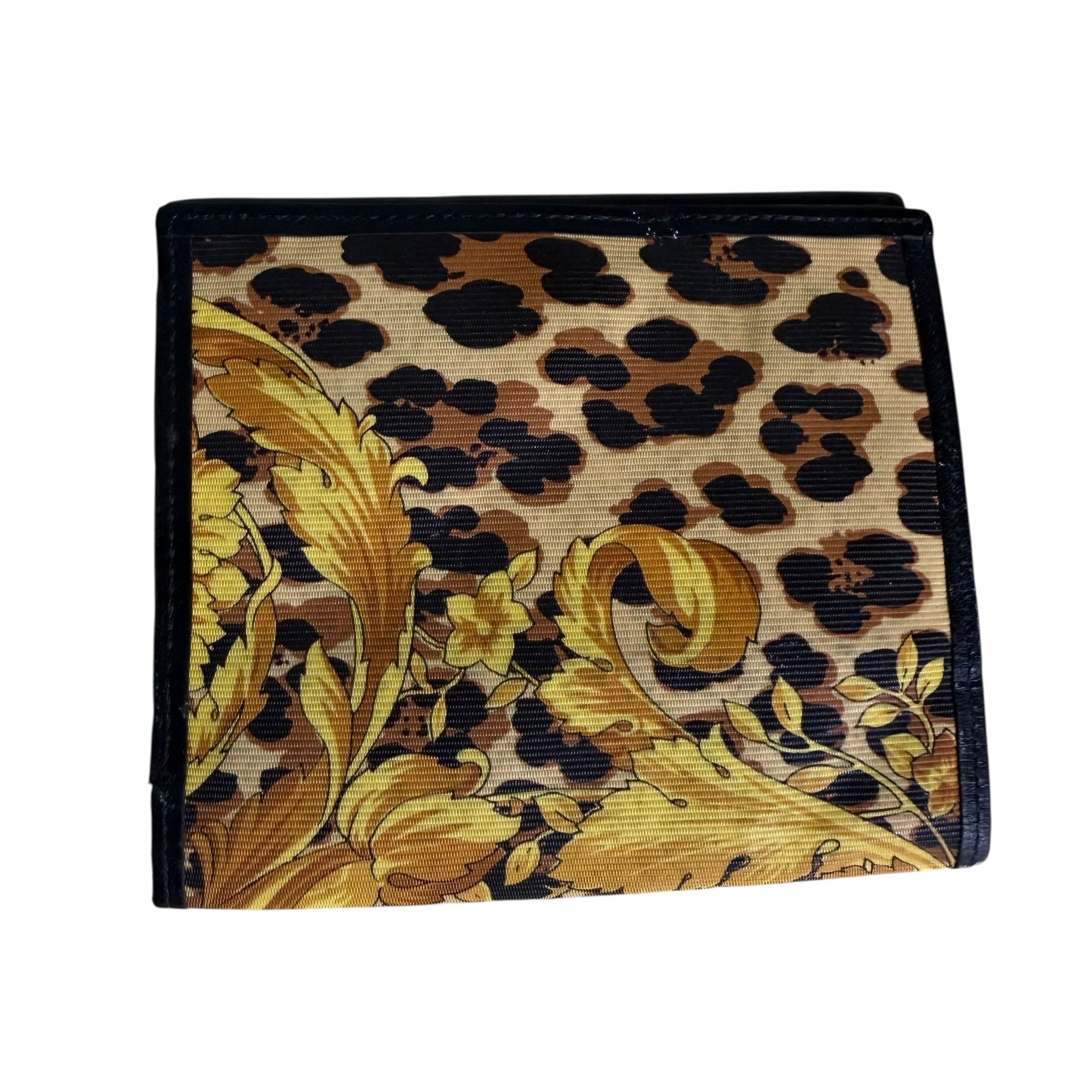 Versace 🔥RARE🔥Vintage Gianni Versace Baroque & Leopard Wallet Size ONE SIZE - 3 Thumbnail