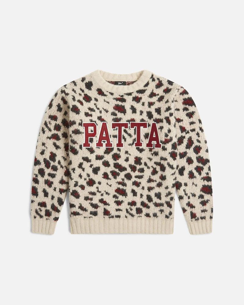 Patta o1mle0426 Leopard Brushed Knitted Sweater in Multicolor Size US XS / EU 42 / 0 - 1 Thumbnail