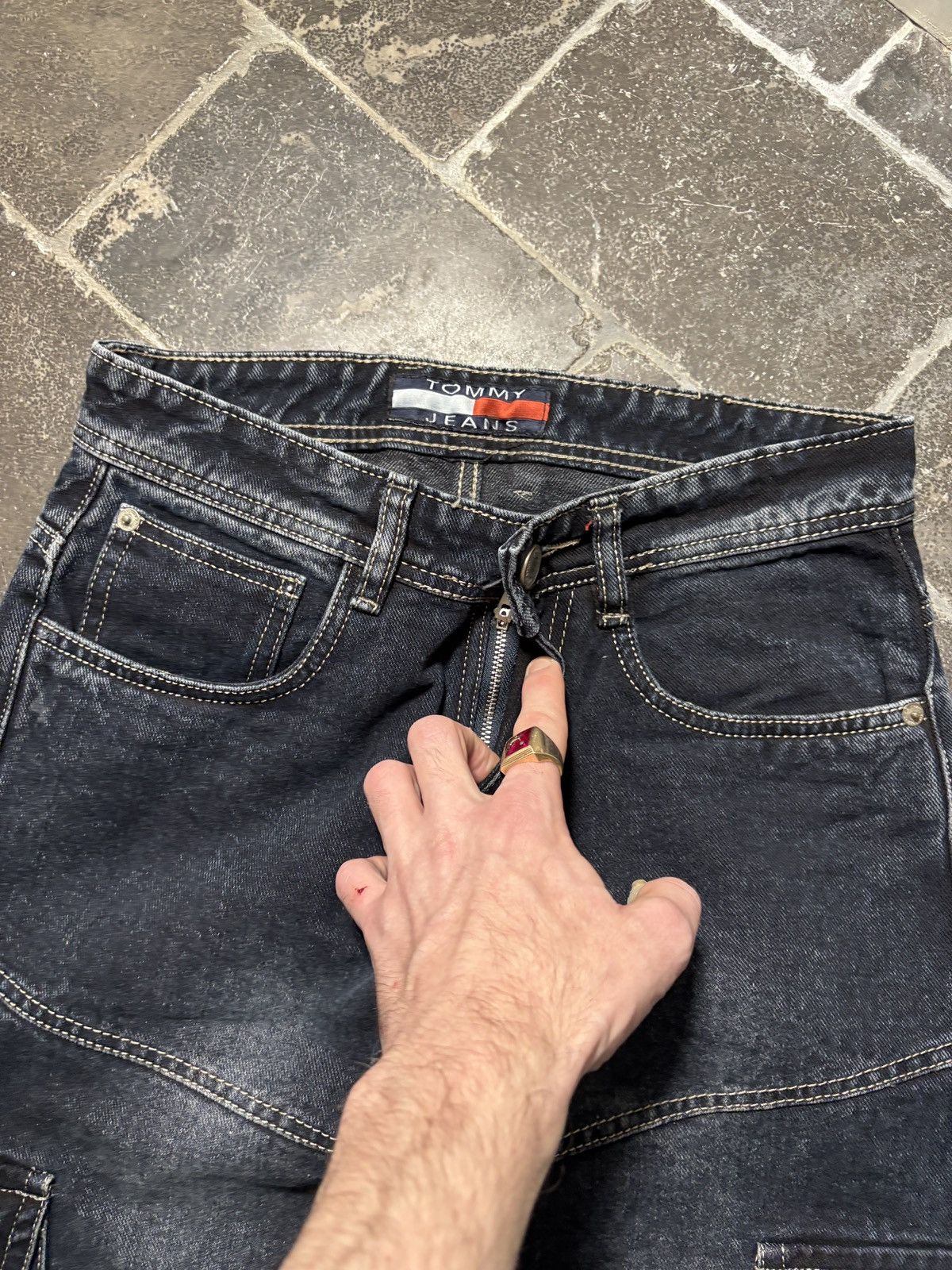 Vintage New York Yankees Jeans Vintage NY Denim 3D Pocket Puff Y2K Size US 28 / EU 44 - 8 Thumbnail