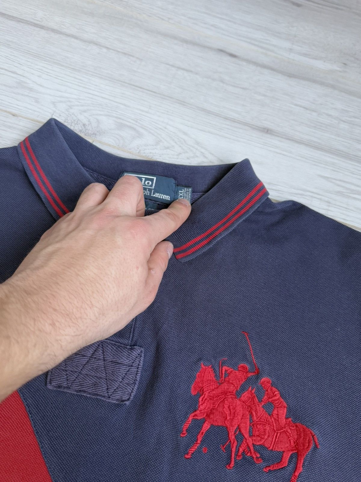 Polo Ralph Lauren × Vintage Vintage Polo Ralph Lauren Rugby Shirt polo 90’s Size US XXL / EU 58 / 5 - 4 Thumbnail
