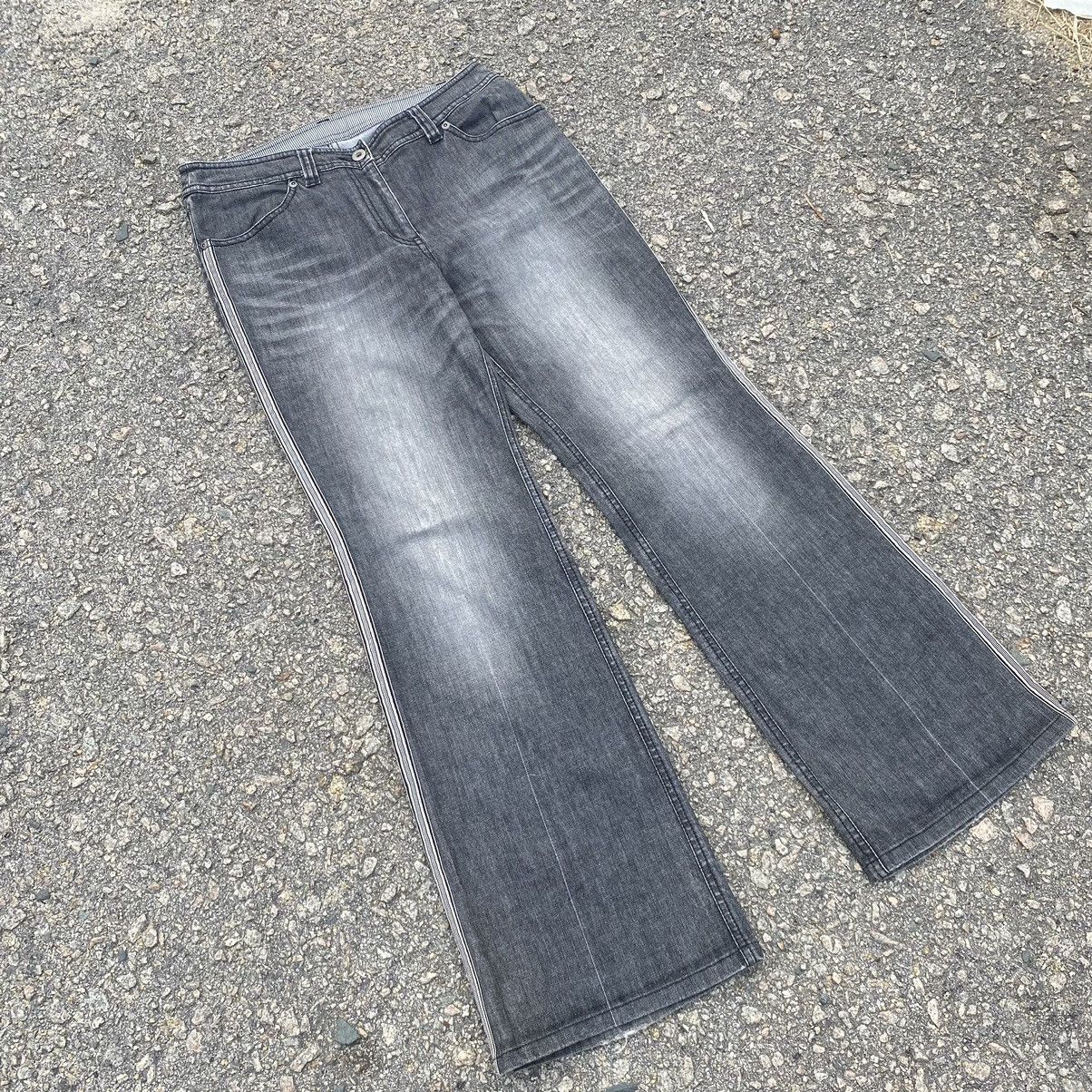 Japanese Brand Vintage Les Habit Distressed Faded Flare Jeans Size 29" - 2 Thumbnail