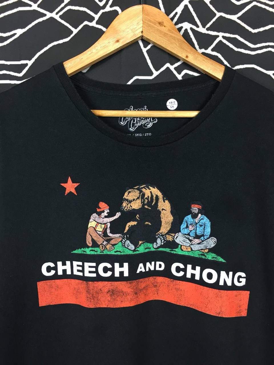California Republic × Vintage Cheech And Chong California Republic Bear Graphic Tee 3XL Size US XXL / EU 58 / 5 - 3 Thumbnail