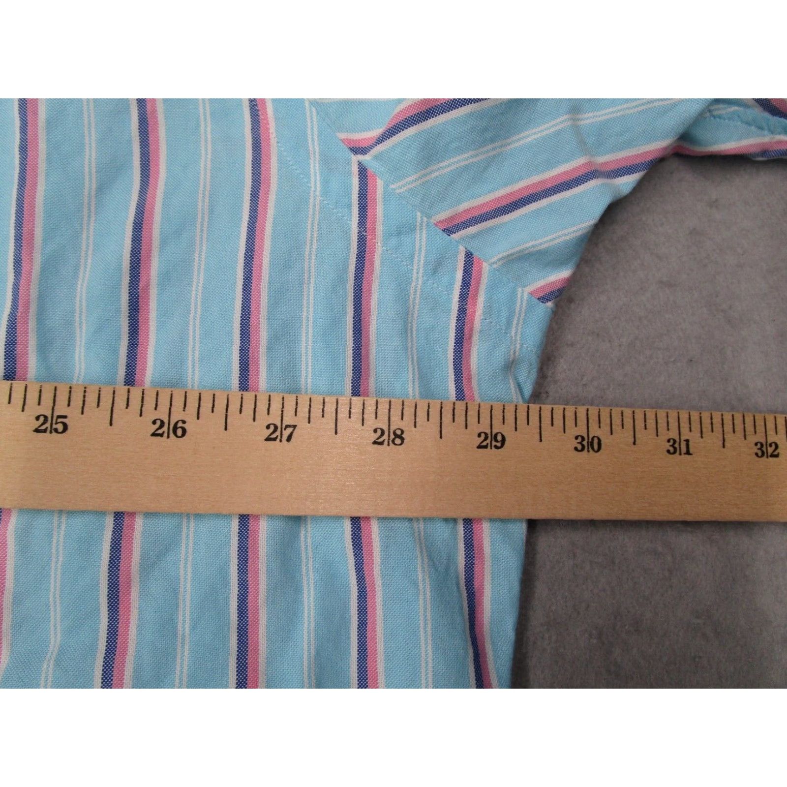 Ralph Lauren VINTAGE Ralph Lauren Mens 2XL XXL Tall Blue Striped Button-Up Shirt Long Sleeve Pony Classic Fit Size US XXL / EU 58 / 5 - 5 Thumbnail