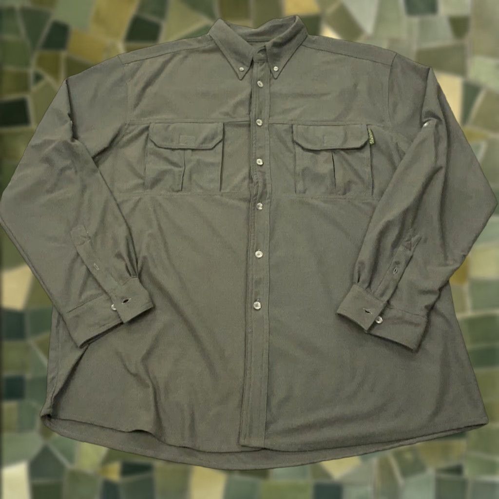 Vintage Feroti Shirt Mens XL Gray Long Sleeve Button Down Cycling Size US XL / EU 56 / 4 - 1 Thumbnail