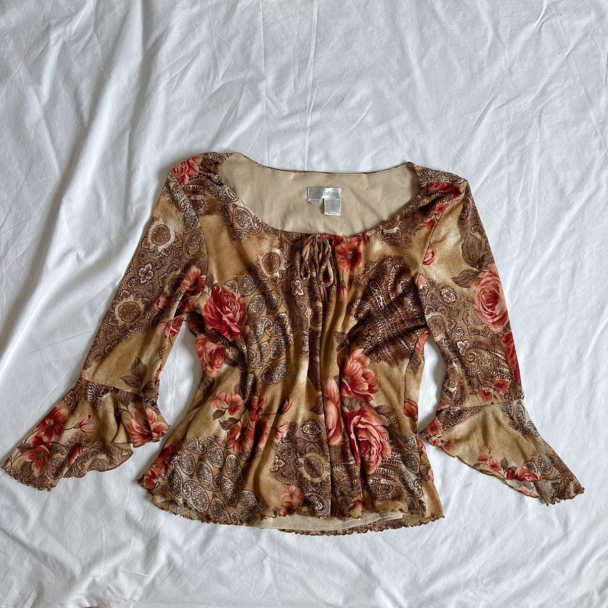 Vintage Vintage Mesh Flower Size XL / US 12-14 / IT 48-50 - 1 Thumbnail