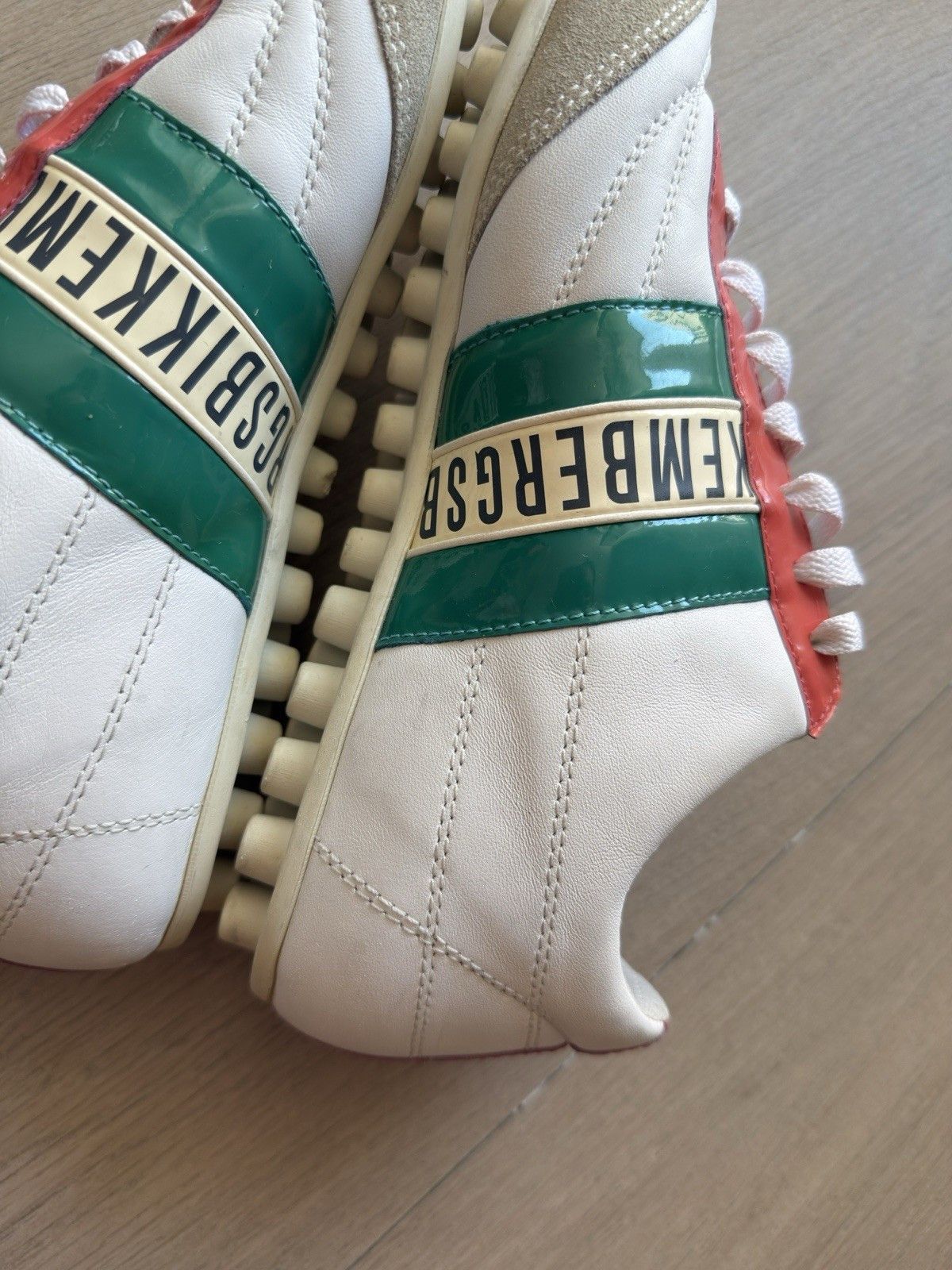 Dirk Bikkembergs Dirk Bikkembergs Womens White Leather Sneakers Shoes Y2k Size US 9 / IT 39 - 9 Thumbnail
