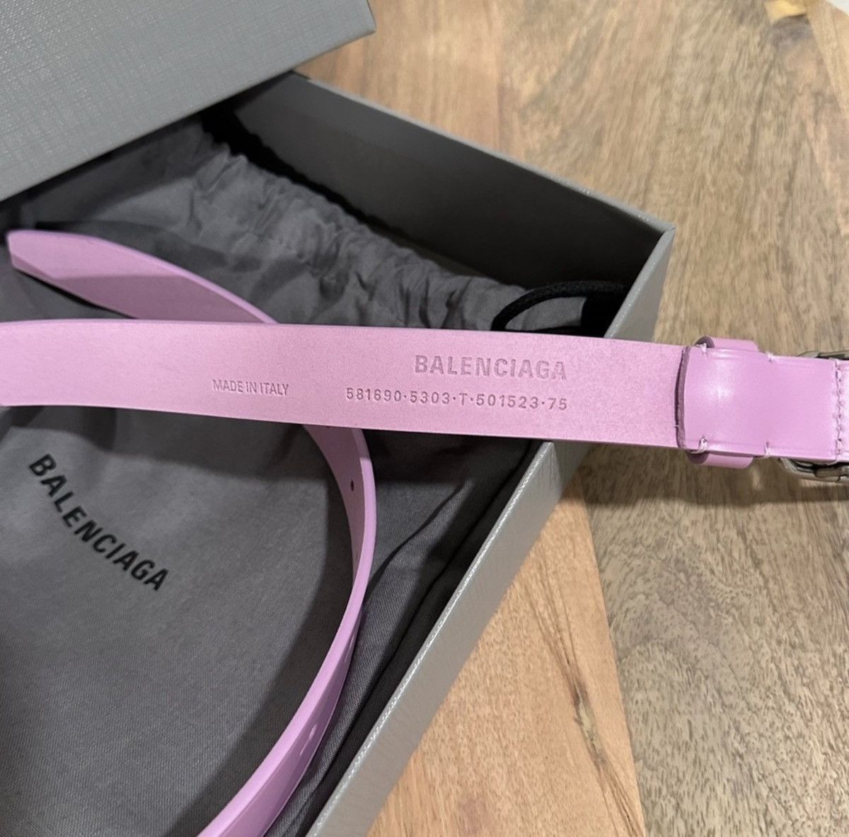 Balenciaga Balenciaga Thin Belt 75 Lilac New Size ONE SIZE - 3 Thumbnail