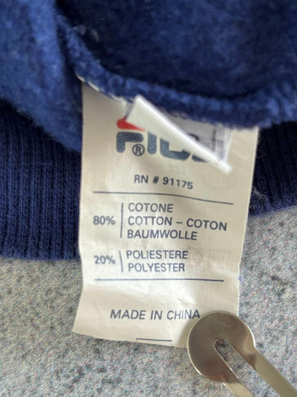 Fila FILA Sweatshirt Size L Blue Big Logo Vintage Size US L / EU 52-54 / 3 - 7 Thumbnail