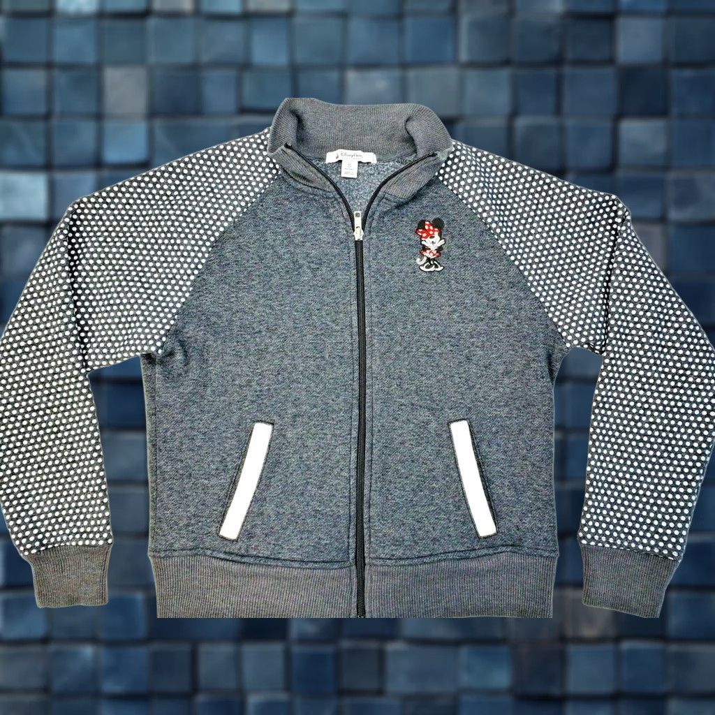 Disney Disney Parks Minnie Mouse Zip Hoodie Sweater Women Small Polka Dot Gray - Black - White - Red Size S / US 4 / IT 40 - 1 Thumbnail