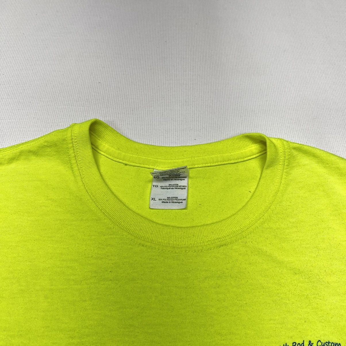 Vintage Car Tee Shirt Yellow Hot Rod Classic Custom Auto Graphic Size US XL / EU 56 / 4 - 7 Thumbnail
