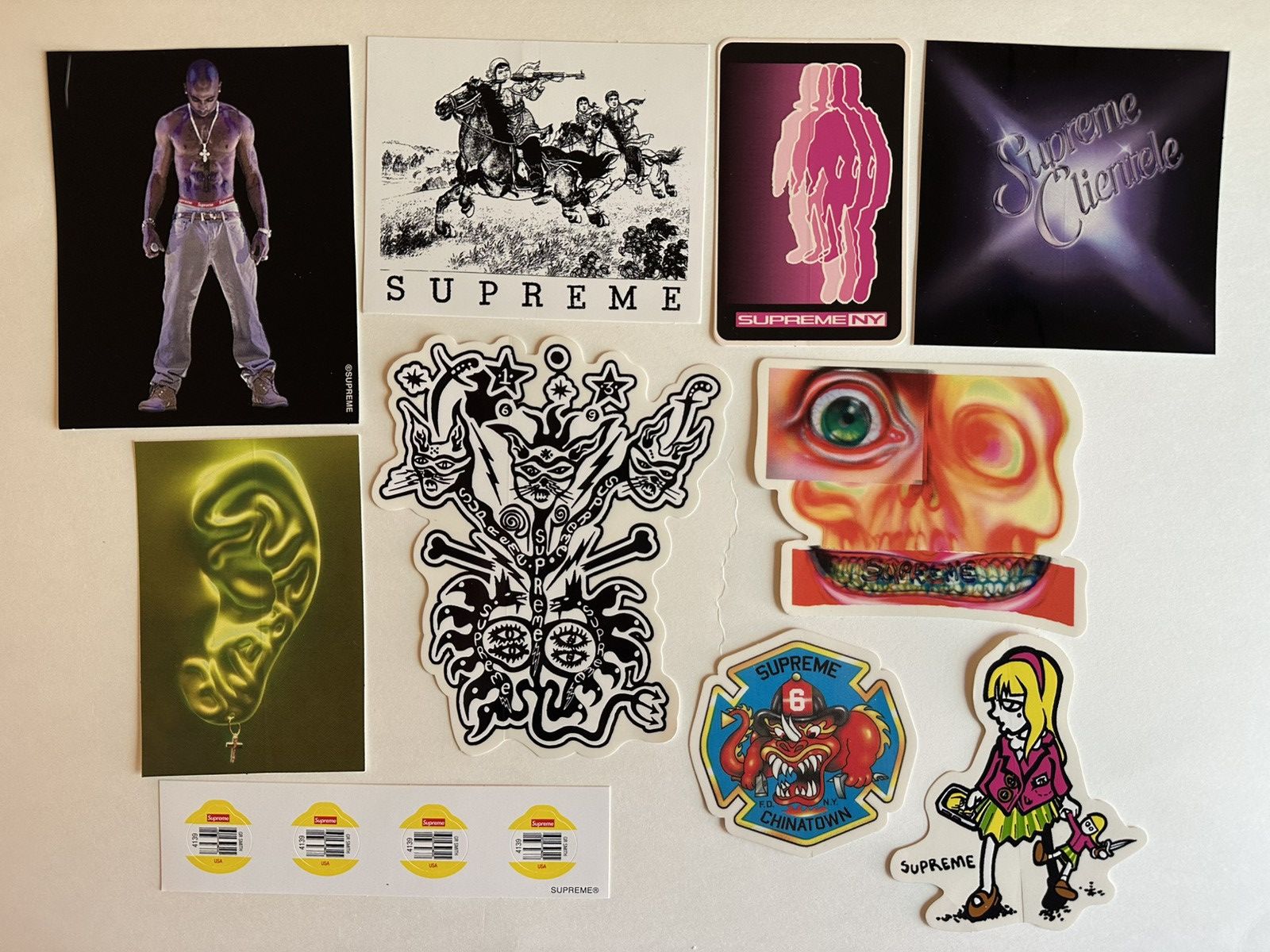Supreme 10x Supreme Stickers Lot Size ONE SIZE - 1 Preview