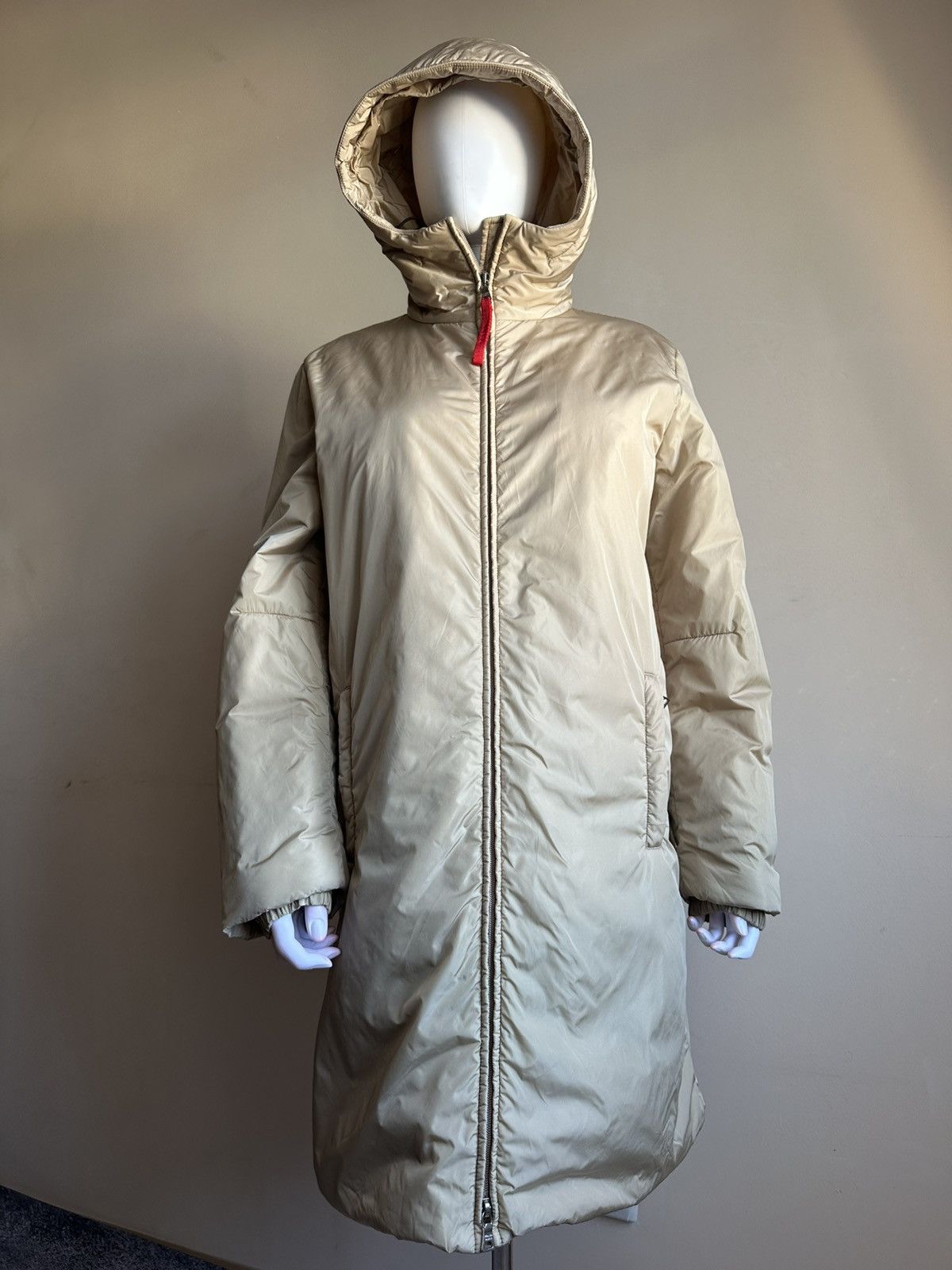 Prada Vintage Prada F/W 99 Nylon Parka Ski Jacket Beige Archive Size L / US 10 / IT 46 - 2 Thumbnail