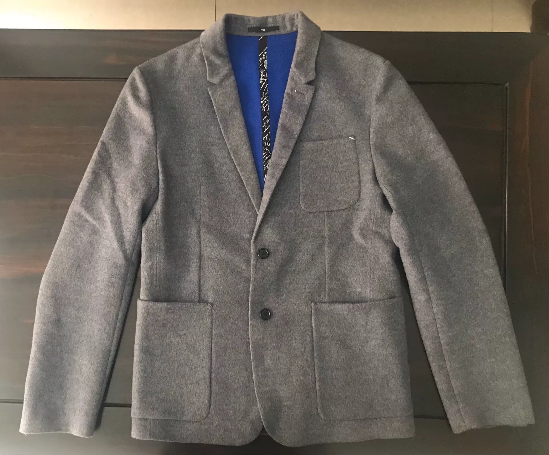 Ermenegildo Zegna gray-blue wool cashmere blazer size 50 Size US L / EU 52-54 / 3 - 1 Thumbnail