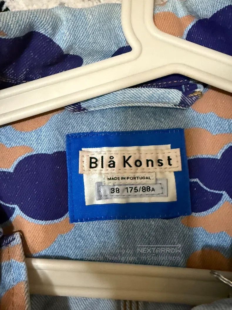 Acne Studios Acne Studios Blue cloud-patterned denim jacket Size US L / EU 52-54 / 3 - 3 Thumbnail