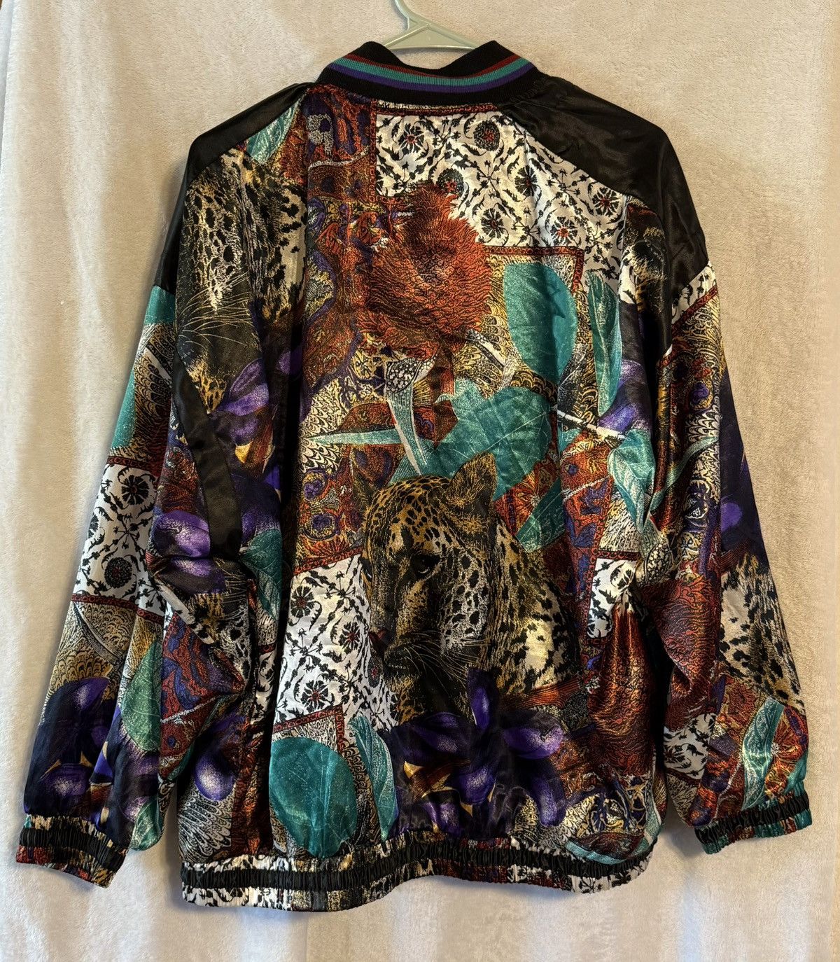 Other Vintage Casual Isle large leopard green windbreaker jacket Size L / US 10 / IT 46 - 7 Thumbnail