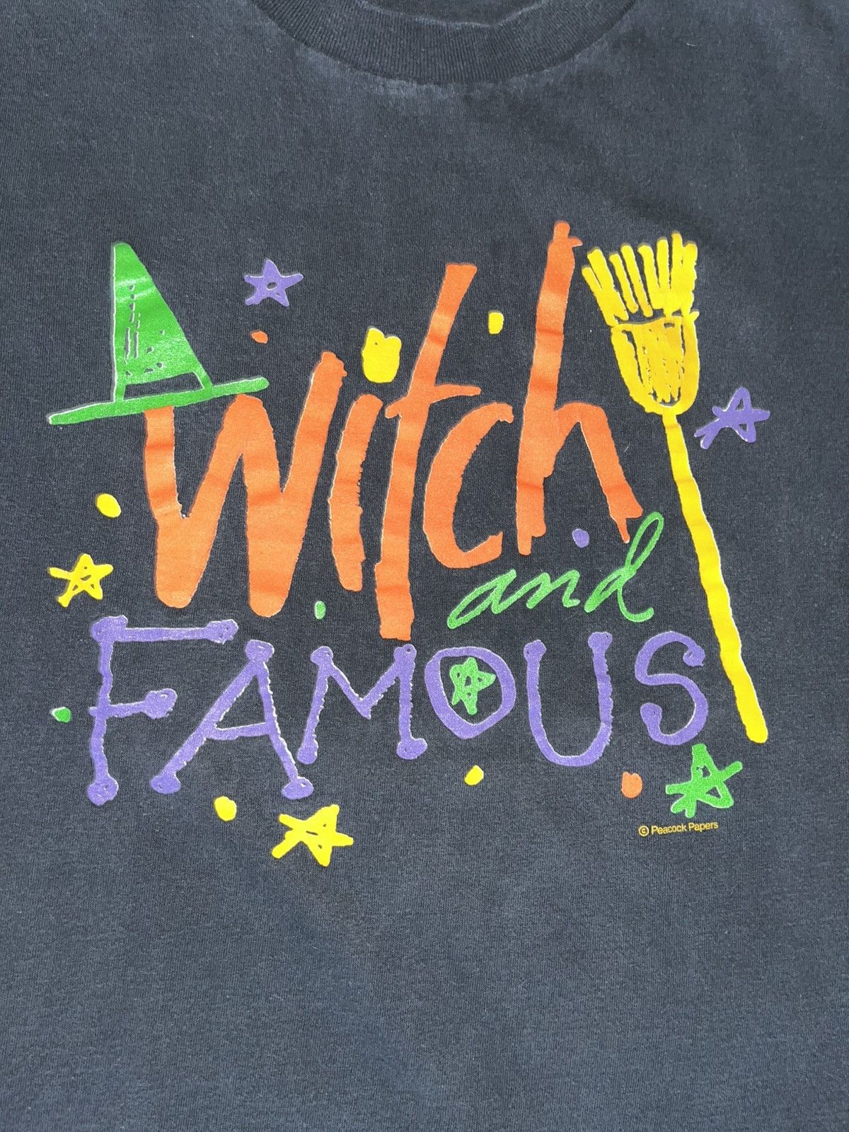 Unsound Rags Crazy 90’s Faded Skater ERD Halloween Witch & Famous Tee Size US XL / EU 56 / 4 - 2 Thumbnail