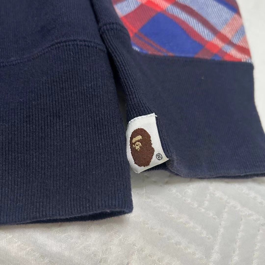 Bape BAPE CHECK SHARK FULL ZIP HOODIE Size US M / EU 48-50 / 2 - 4 Thumbnail
