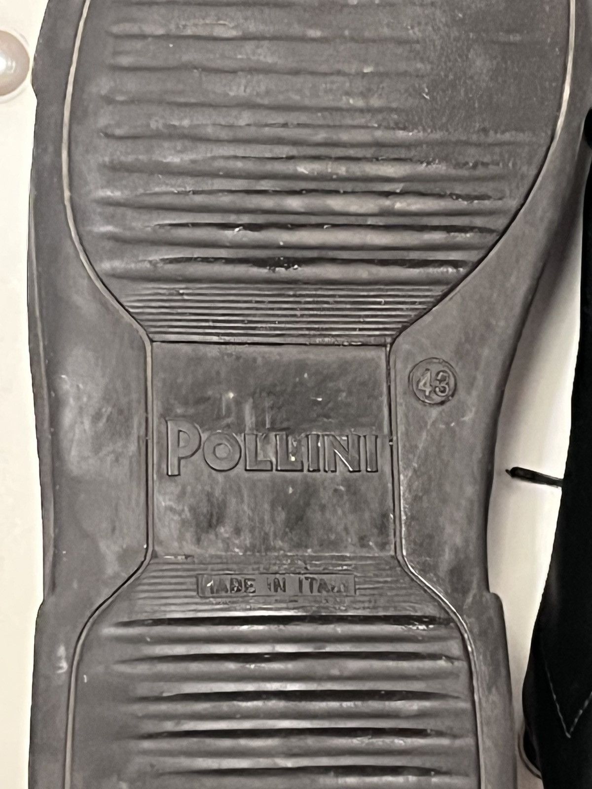 Pollini Pollini 1953 Black Leather Low Top Sneakers Size US 10.5 / EU 43-44 - 10 Thumbnail