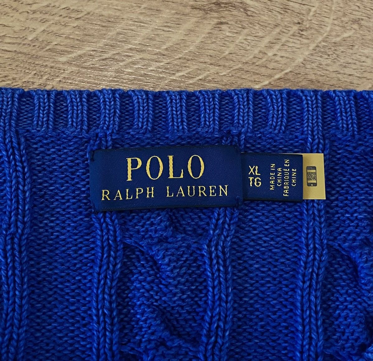 Polo Ralph Lauren Polo Ralph Lauren Cable Knit Garment Dyed Jumper x Rare Size US XL / EU 56 / 4 - 4 Thumbnail