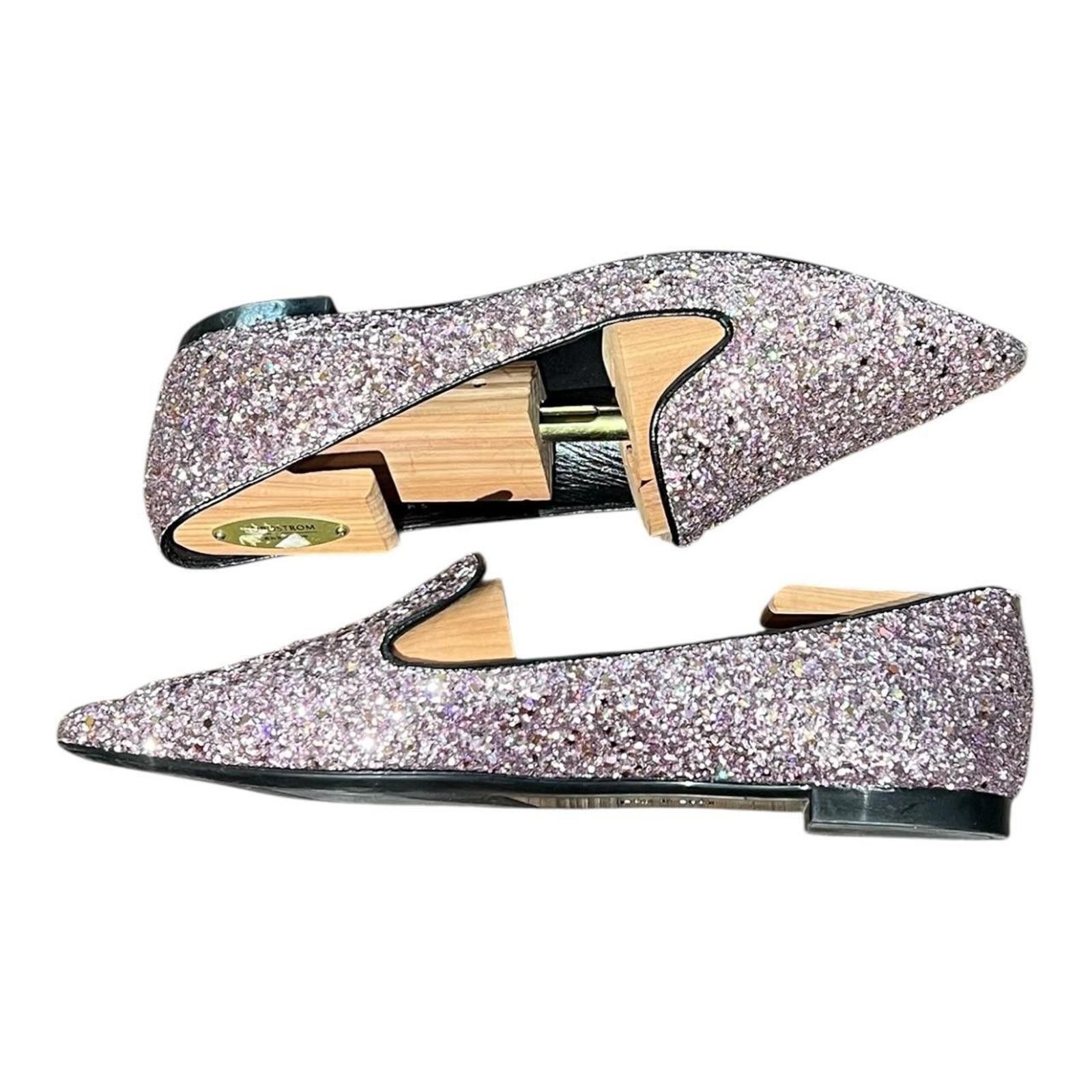 Other Vintage Pollice Lee Beatrice Slippers Light Pink Glitter Size US 8.5 / IT 38.5 - 3 Thumbnail