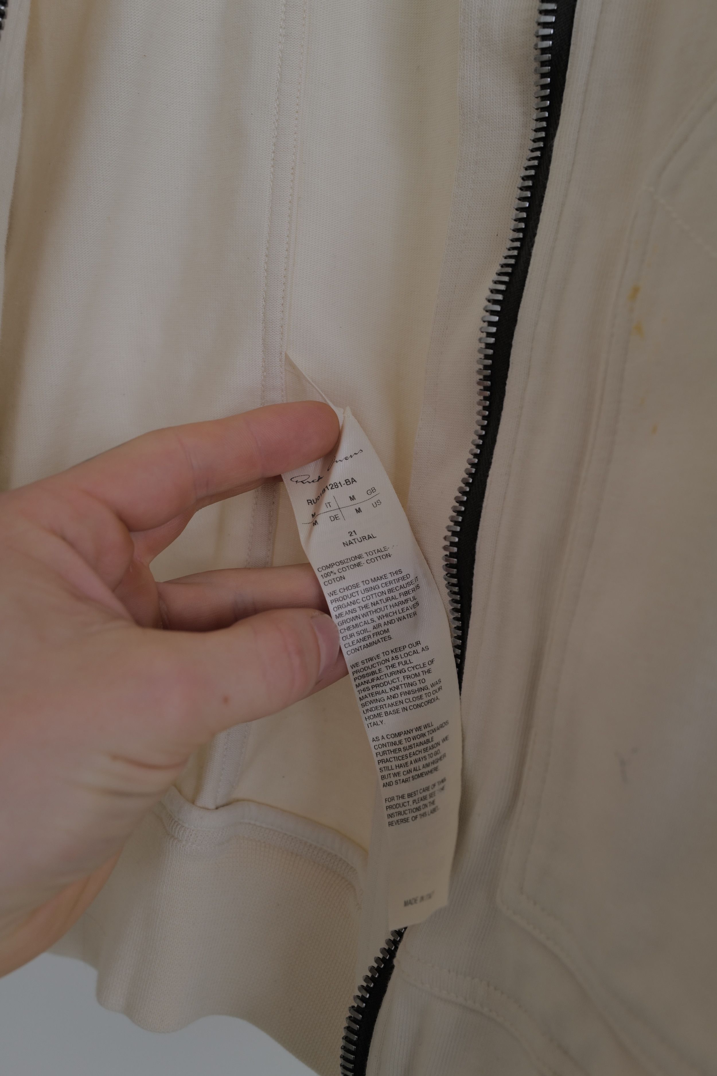 Rick Owens RICK OWENS FOGACHINE S/S 22 Zipped Jacket Size US M / EU 48-50 / 2 - 19 Thumbnail
