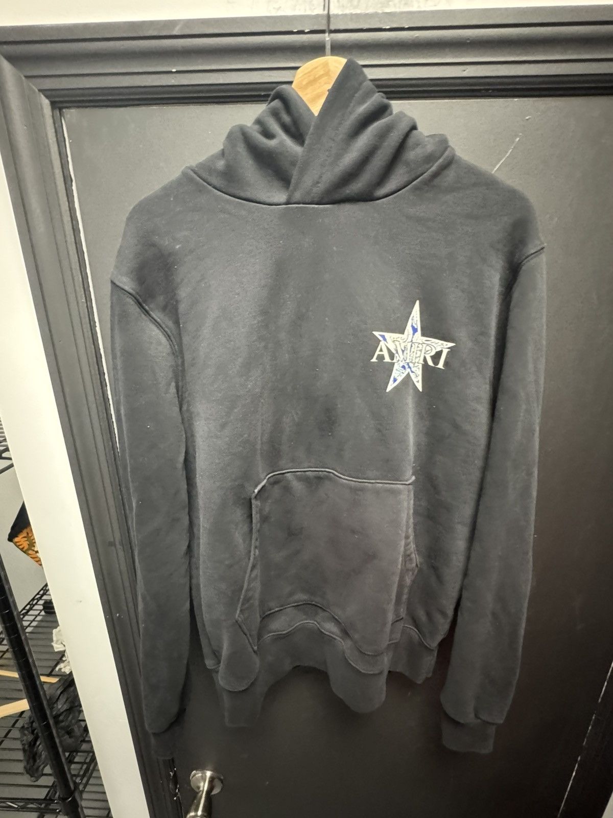 Amiri Paisley Star Hoodie Black