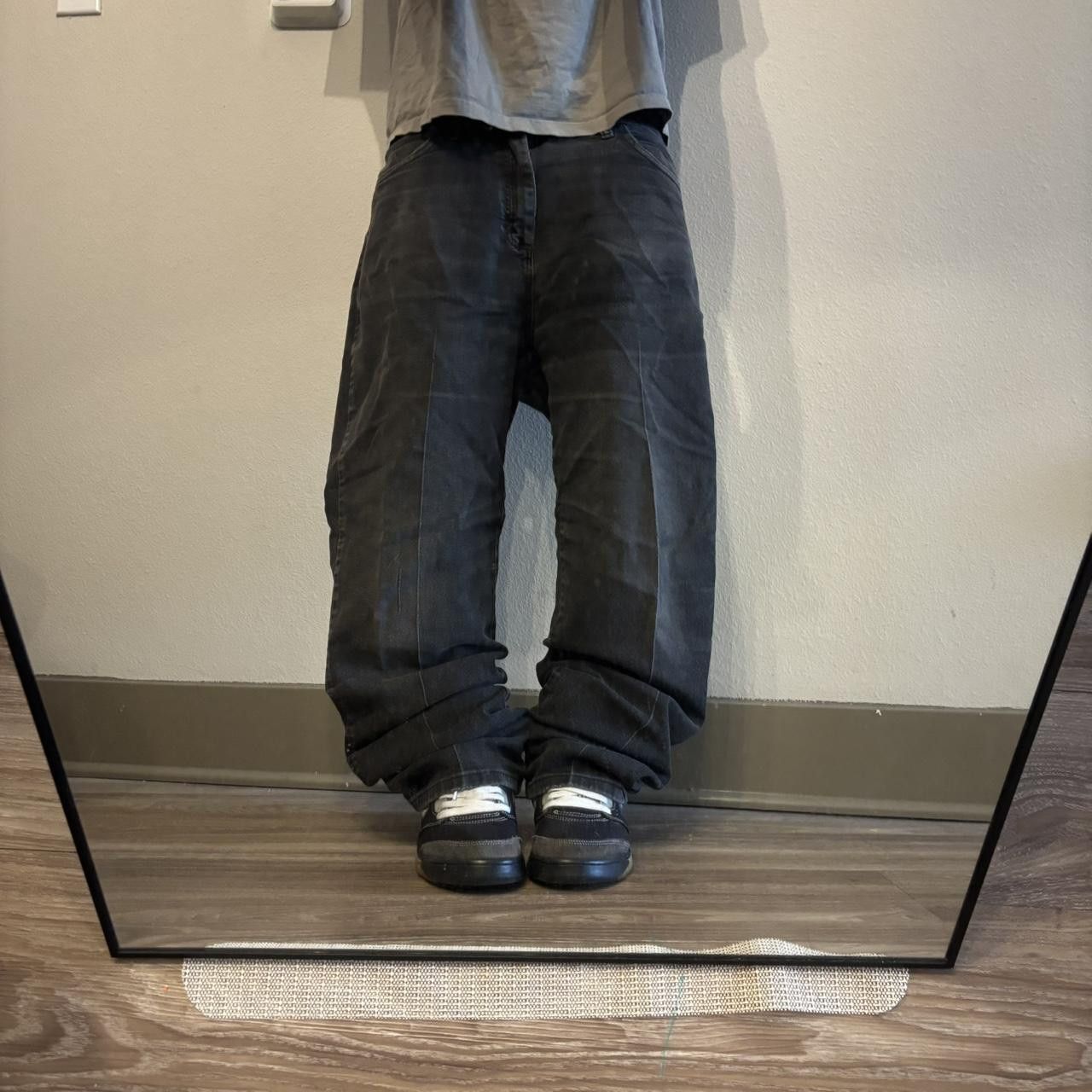 Vintage Crazy Vintage Y2K/2000s Grunge Faded Black Denim Jeans! 34x31 Size US 34 / EU 50 - 1 Thumbnail
