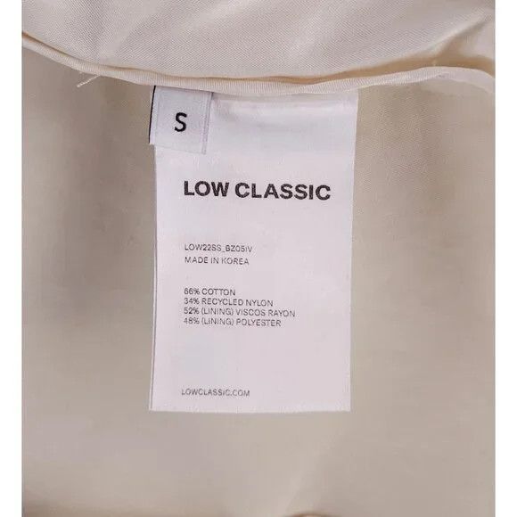 LOW CLASSIC LOW CLASSIC Cotton Blazer Size S Womens Ivory Jacket $450 Size S / US 4 / IT 40 - 14 Thumbnail