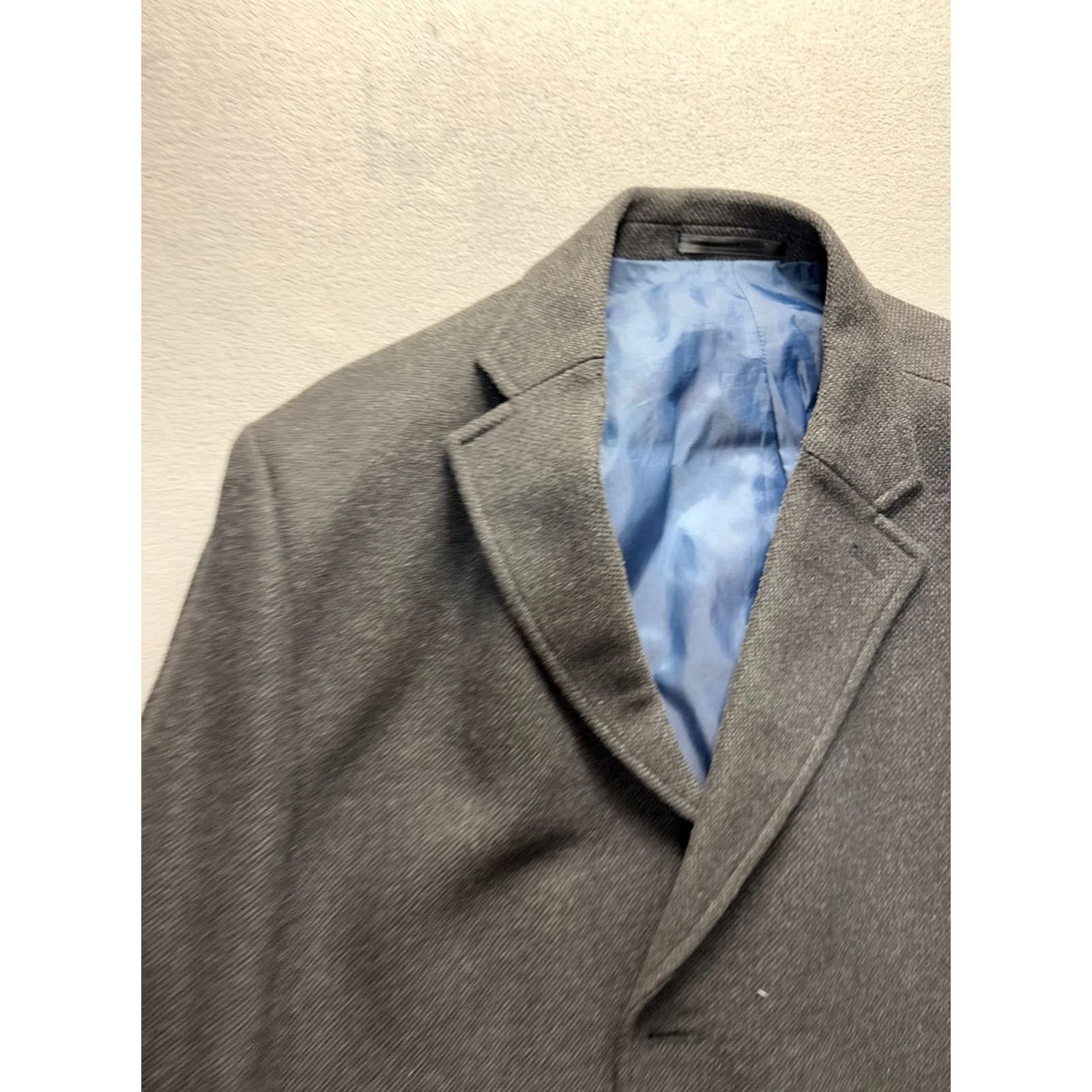 Marks & Spencer Marks and Spencer Tailoring Wool Blend Gray Coat Mens 2XL Coat Gray Wool Blend Overcoat M&S Tailoring Mens 2XL Gray Coat Size US XXL / EU 58 / 5 - 2 Thumbnail
