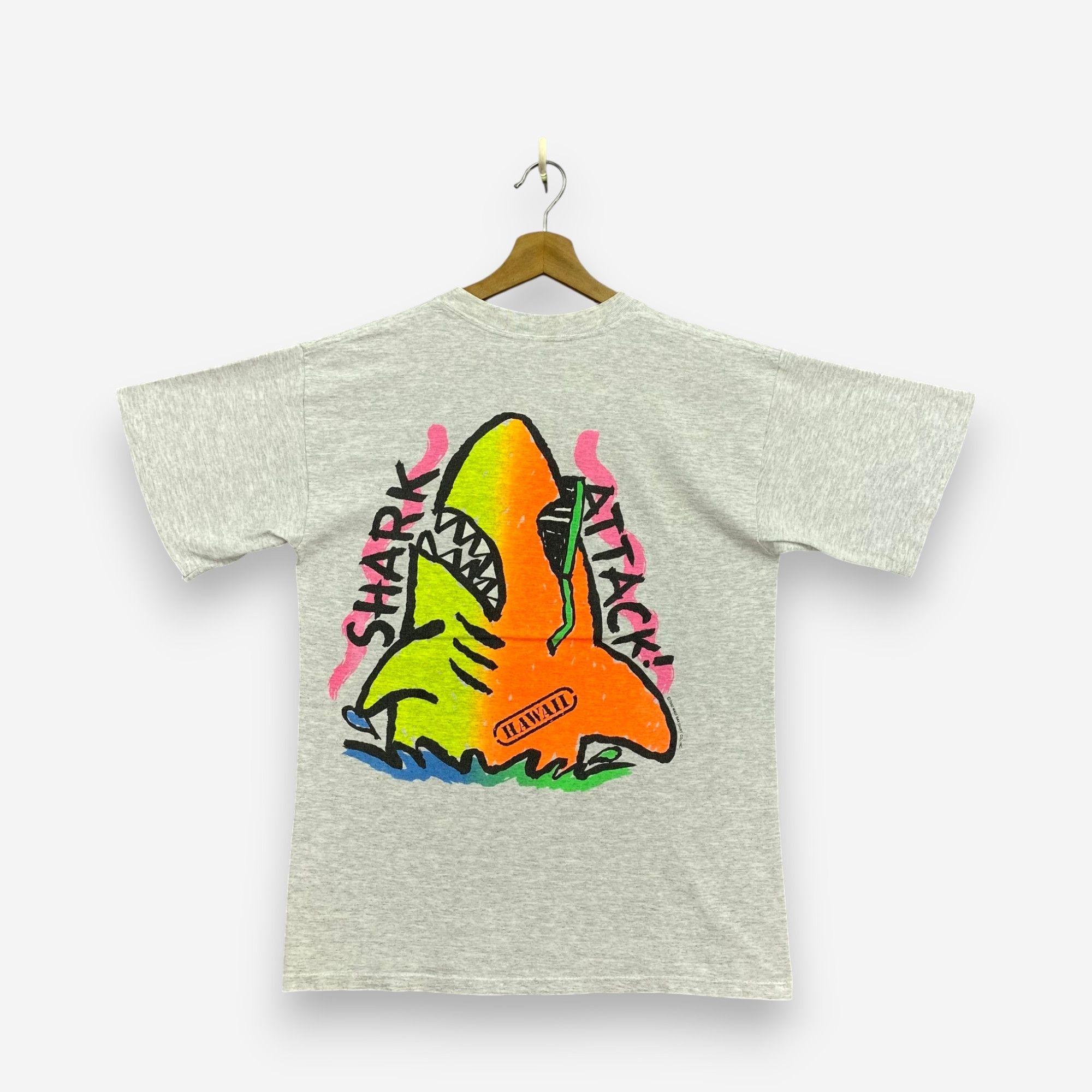 Designer × Vintage Vintage Shark Attack Catchers Club Bite T Shirt