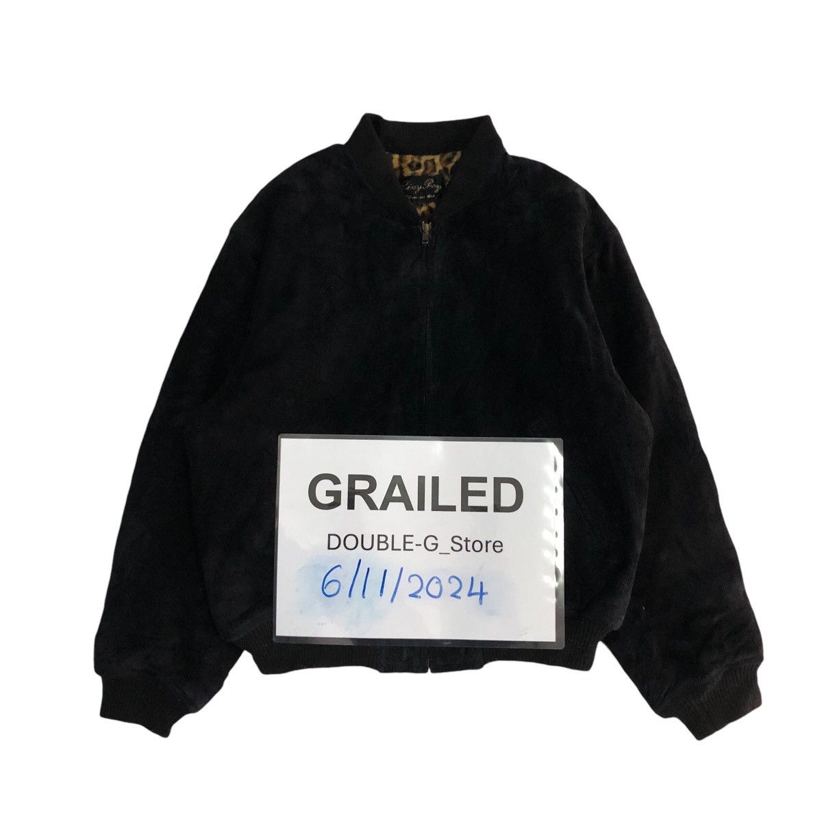 Japanese Brand 📌Vintage Suede Bomber Jacket Mink Fur Blanket Issey Miyake Size US M / EU 48-50 / 2 - 1 Thumbnail