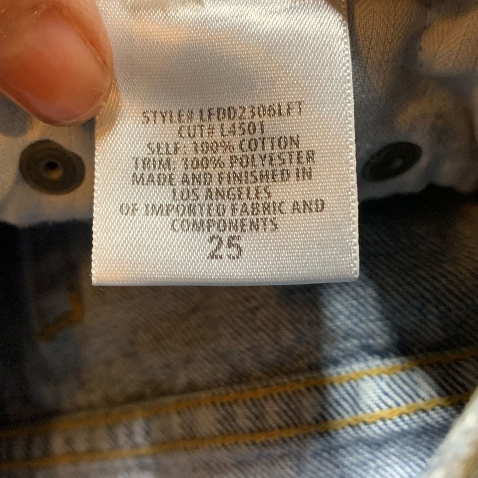 Other LF deconstructed shirt denim skirt size 25 Size 25" / US 0 / IT 36 - 8 Thumbnail