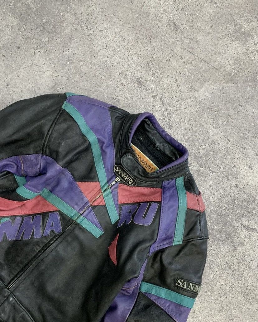 Genuine Leather × Japanese Brand Leather Jacket Vintage Faded Racing Brown Biker Y2K Size US L / EU 52-54 / 3 - 7 Thumbnail