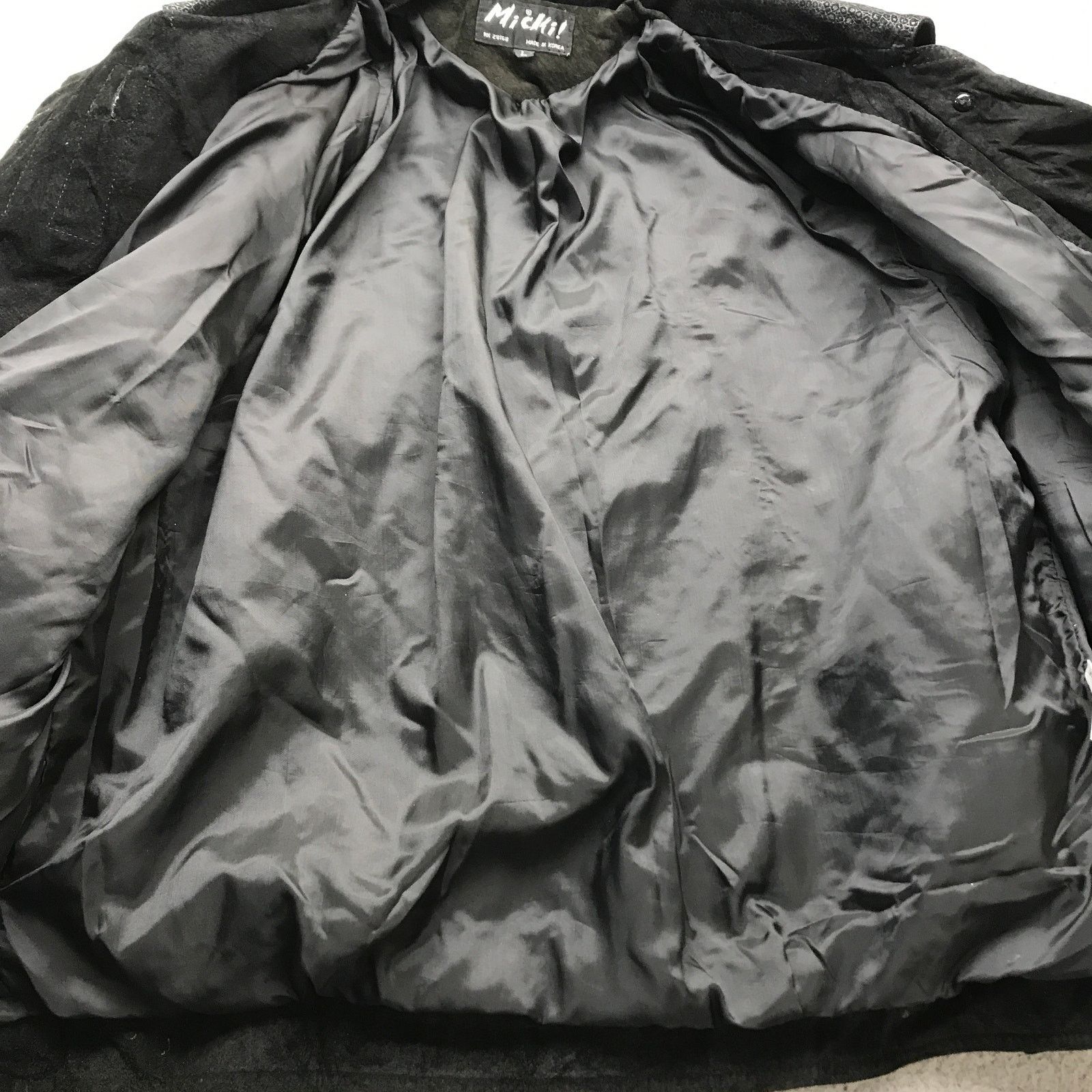 Other Vintage Micki Genuine Leather Suede Jacket Womens L Black Size L / US 10 / IT 46 - 11 Thumbnail
