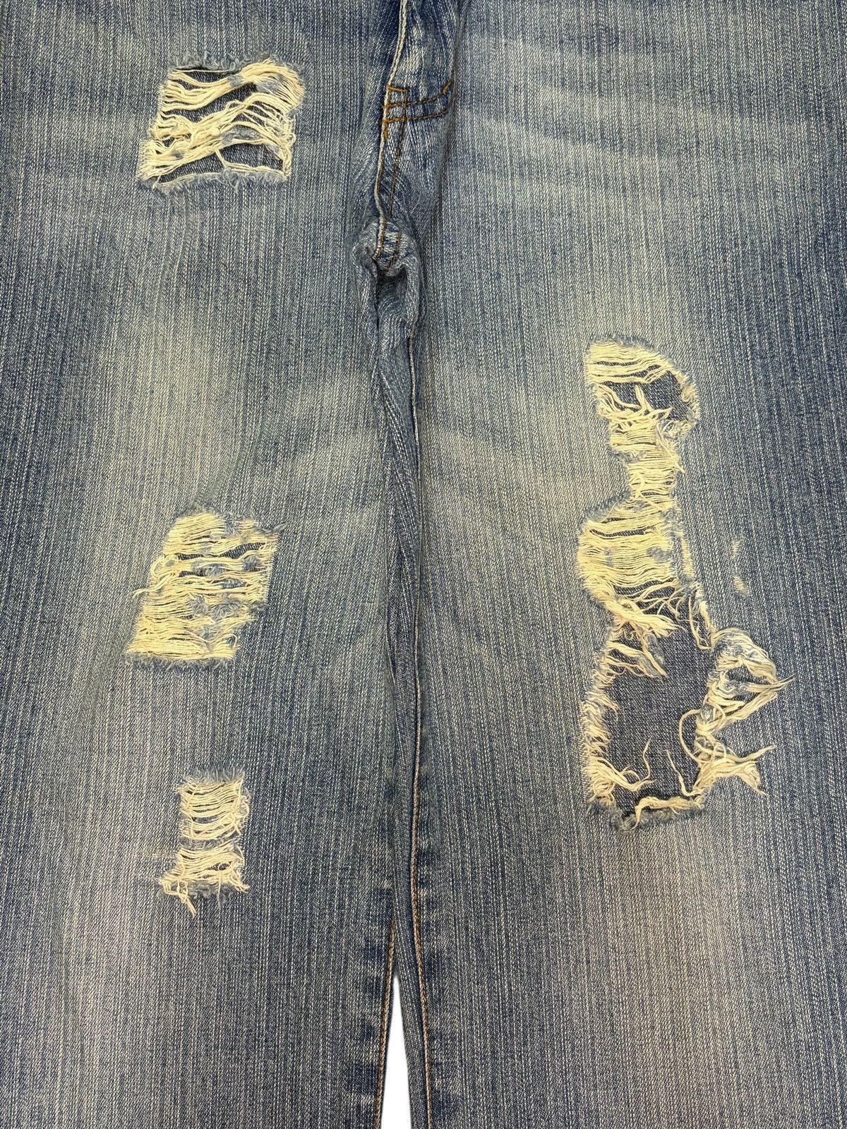 Diesel Vintage Cocolulu Faded Wash Distressed Loose Jeans Size 33" - 3 Thumbnail