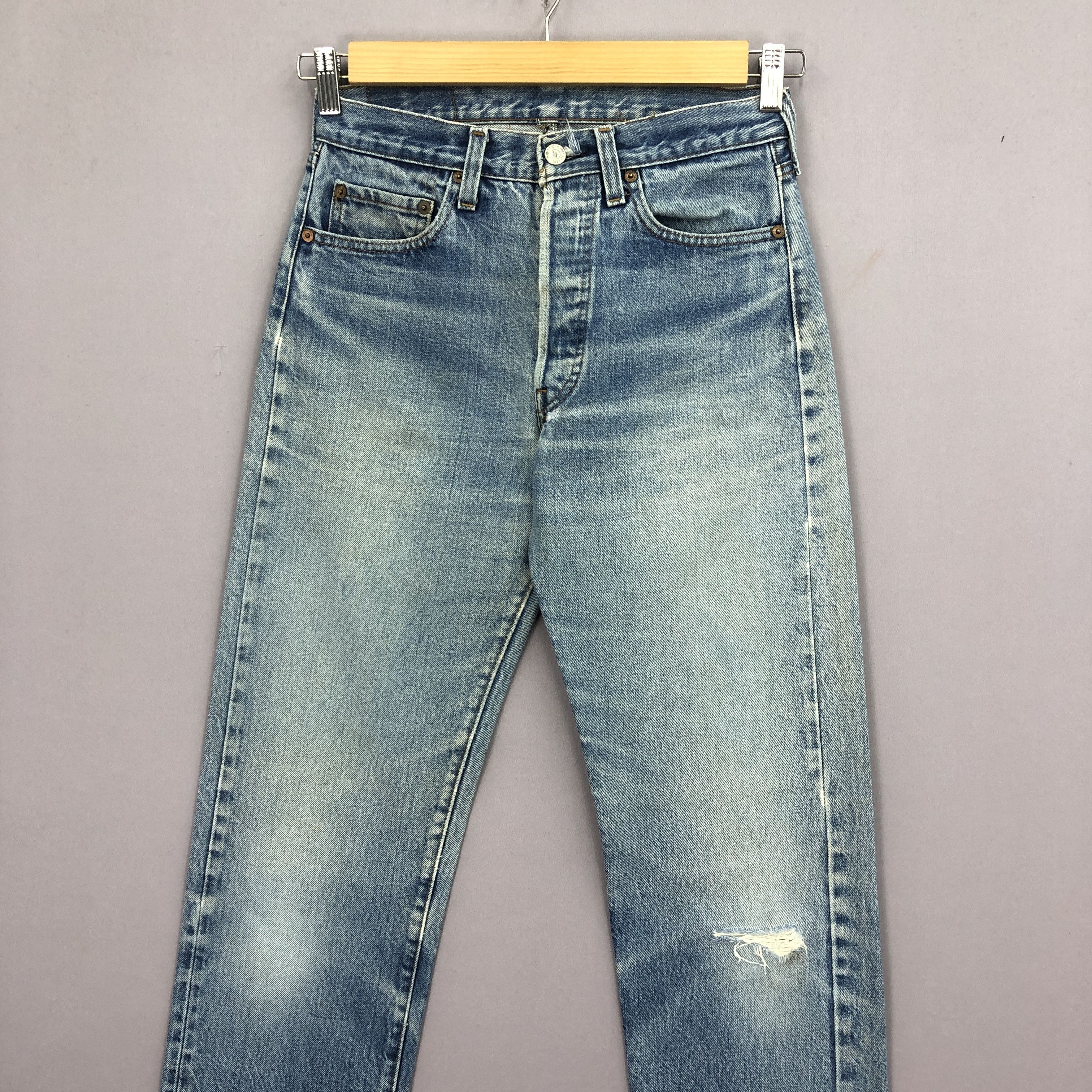 Levi's Vintage 70s Levis 501 Selvedge Jeans Levi's Faded Denim Size 26" / US 2 / IT 38 - 3 Thumbnail
