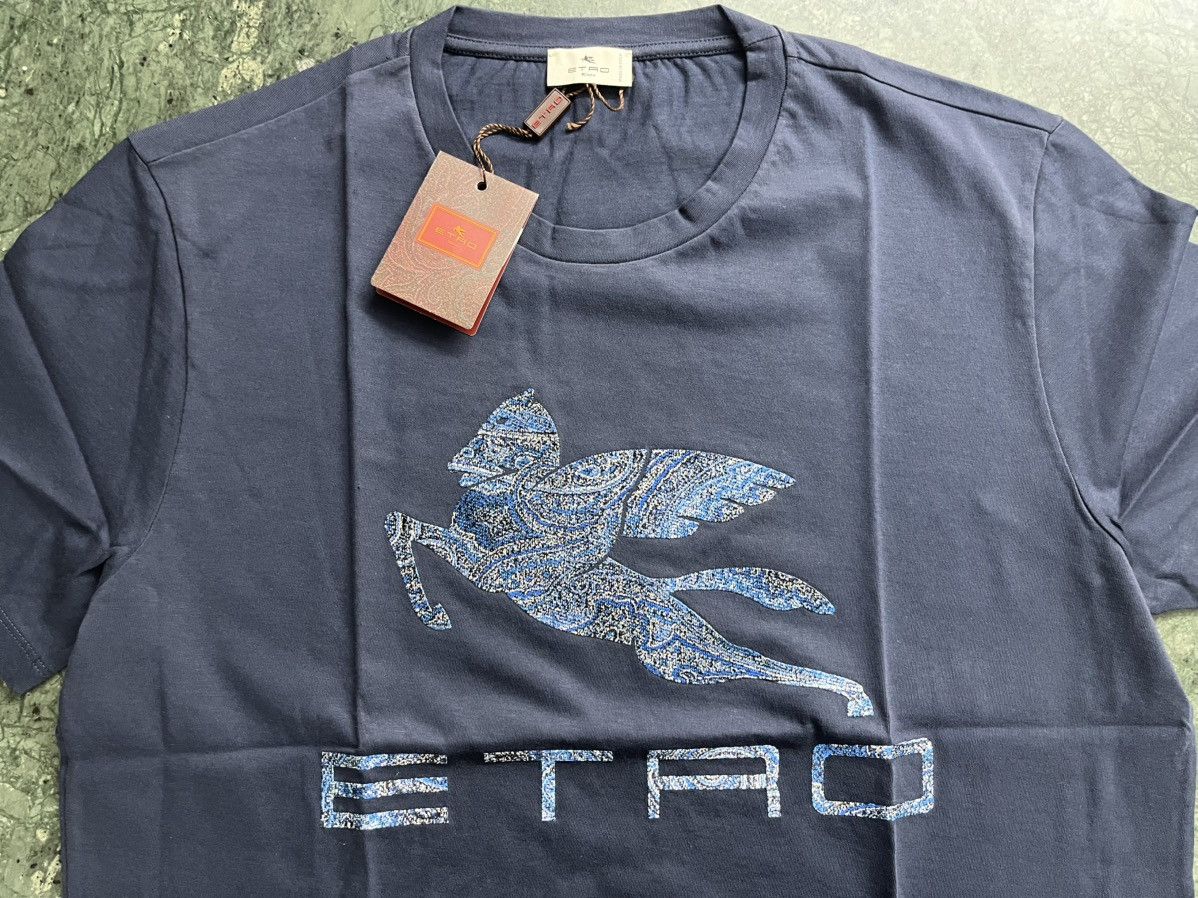 Etro Etro pegusus logo tshirt Size US S / EU 44-46 / 1 - 2 Thumbnail