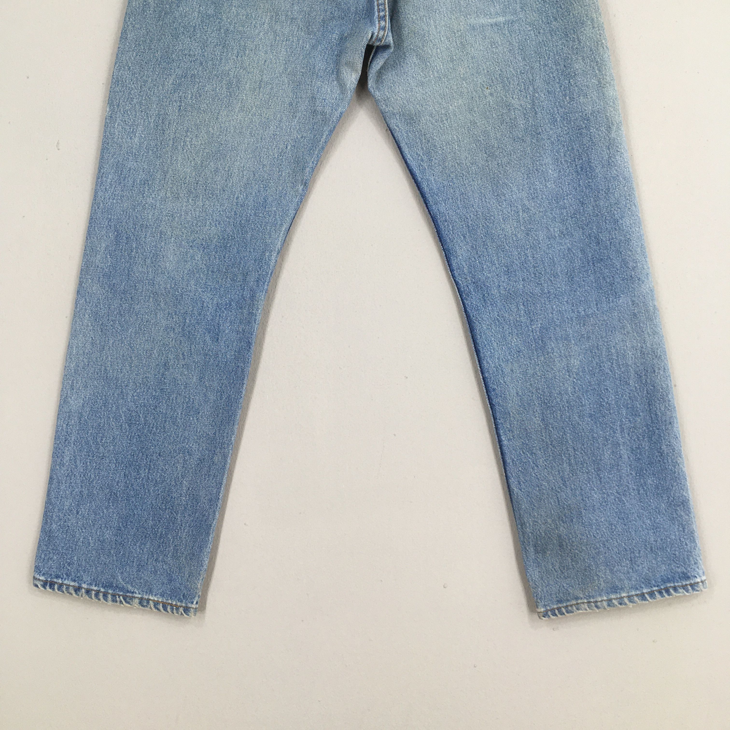 Levi's Size 31x31 Vintage 90s Levi's 501 Faded Blue Jeans S401 Size US 31 - 9 Thumbnail