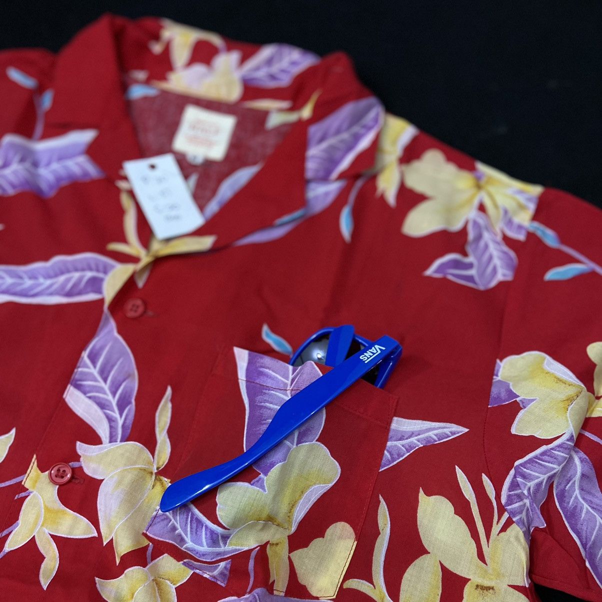 Japanese Brand × Sun Surf Half Open Collar Shirt Pattern Leaf Short Sleeve Red ⁣ Size US M / EU 48-50 / 2 - 2 Thumbnail