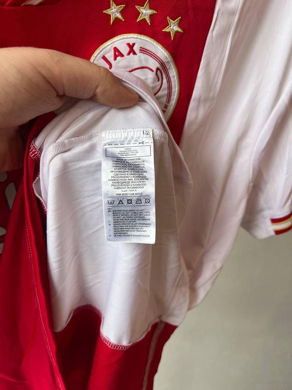 Adidas 2022/23 AJAX AMSTERDAM HOME SOCCER JERSEY FOOTBALL SHIRT XL Size US XL / EU 56 / 4 - 9 Thumbnail