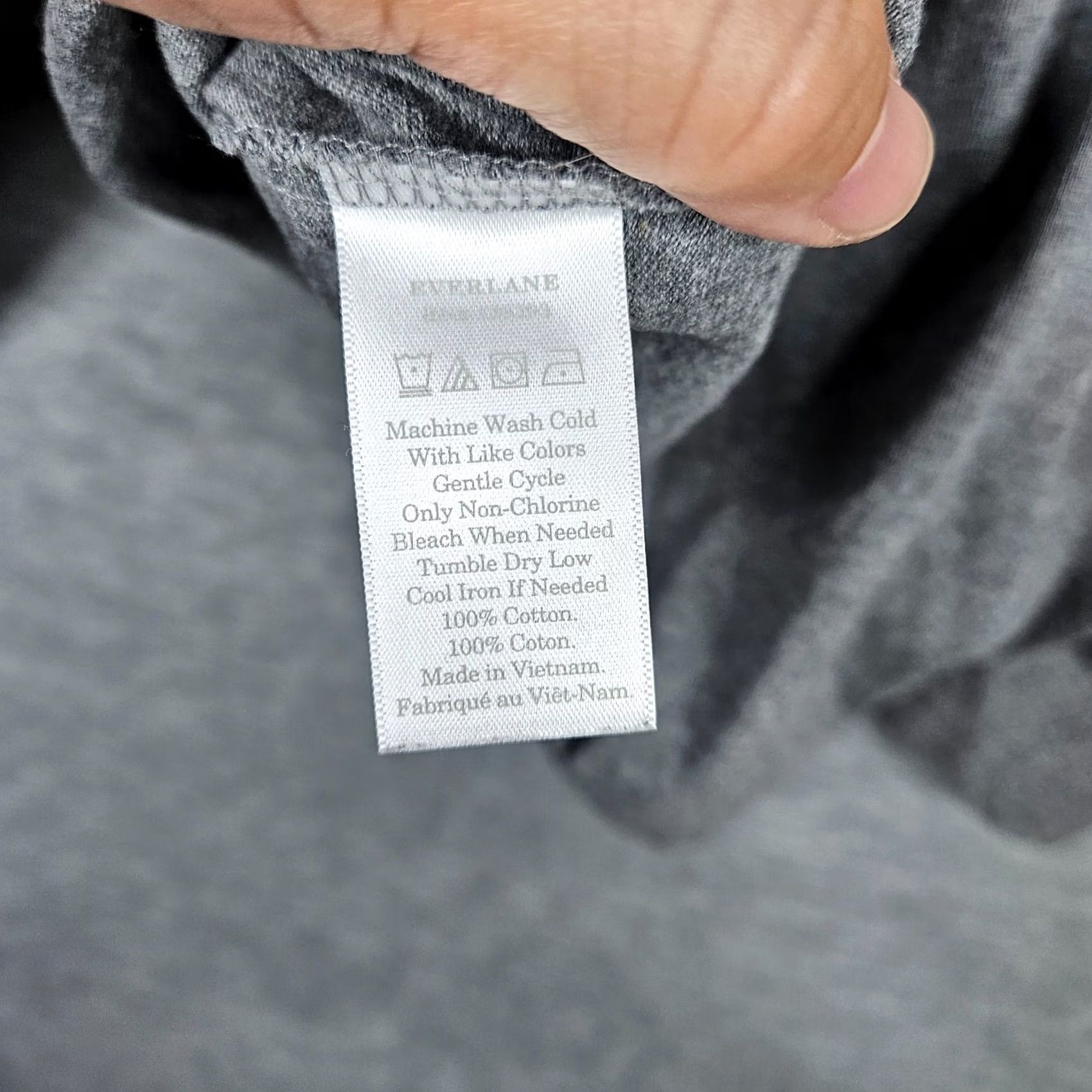 Everlane Everlane Men’s Dark Gray Long Sleeve Pull-over Top M Shirt Crew Neck Jersey Cotton Size US M / EU 48-50 / 2 - 5 Thumbnail